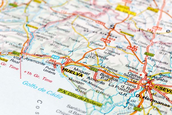 Localización de Huelva.